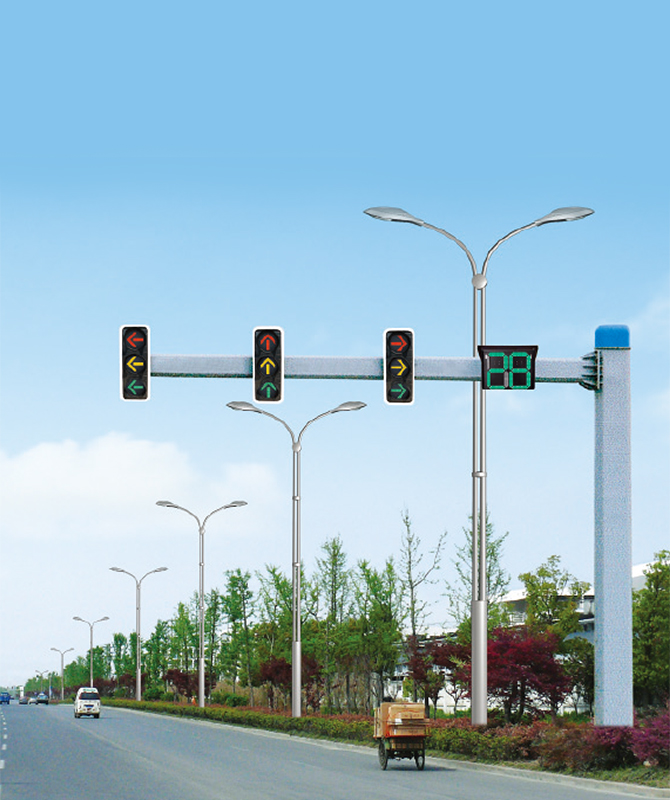 Epätasainen kahdeksankulmainen signaalivana Signaalivalo