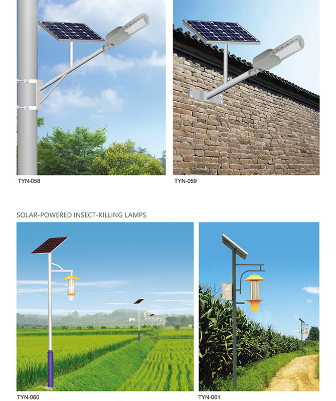 TYN-058/TYN-059/TYN-060 Integroitu Solar Street Light
